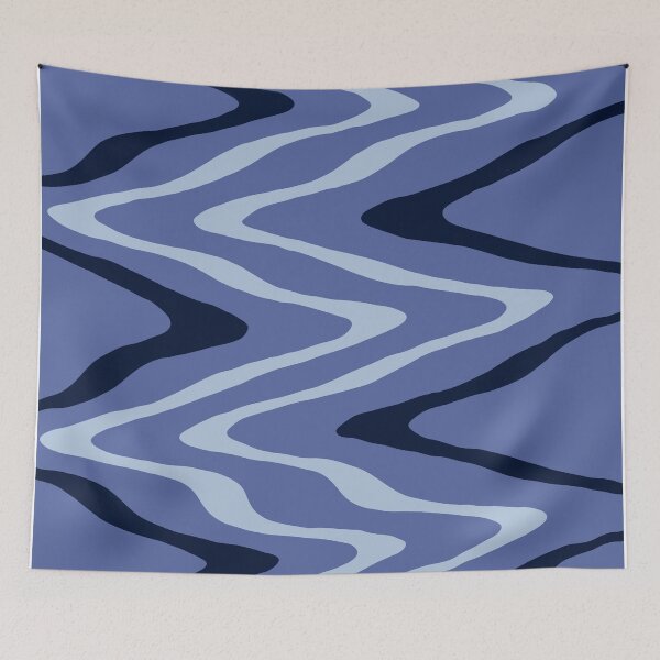 Artikelvorschau, Blaues Chevron-Muster entworfen und verkauft von IndieSkyDesign.