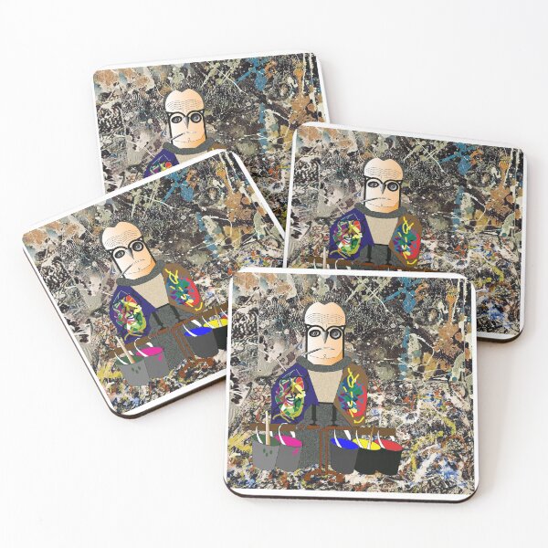 Item preview, Owl as an artist (Pollock 1912-1956 American painter, abstract expressionism) Puzzling? Art, Decorative, Kind, Digital, Colorful, designed and sold by Paszkan.