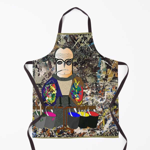Item preview, Owl as an artist (Pollock 1912-1956 American painter, abstract expressionism) Puzzling? Art, Decorative, Kind, Digital, Colorful, designed and sold by Paszkan.