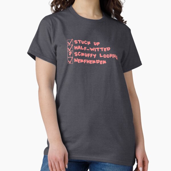 Vista previa del artículo con la obra «¿Quién tiene aspecto desaliñado?», diseñado y vendido por thinkofmerch.