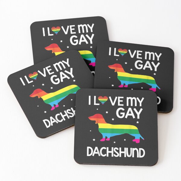Item preview, I Love My Gay Dachshund Dog Happy LGBT Month Day Dog Lover designed and sold by toricak06.