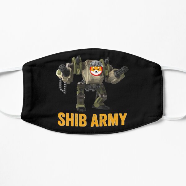 Shib Army - Shiba Inu Token, Shiba inu crypto, Shiba inu coin Flat Mask