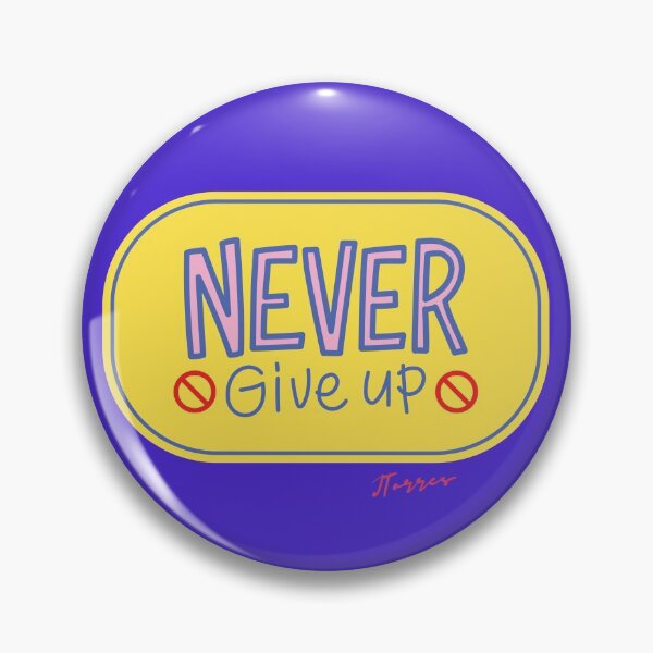 Item preview, Never Give Up designed and sold by LibrosBOOKtique.