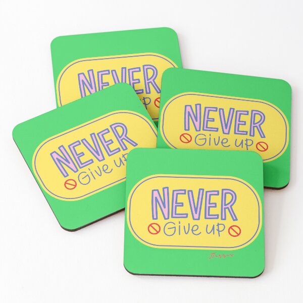 Item preview, Never Give Up designed and sold by LibrosBOOKtique.