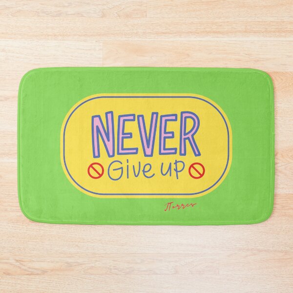 Item preview, Never Give Up designed and sold by LibrosBOOKtique.
