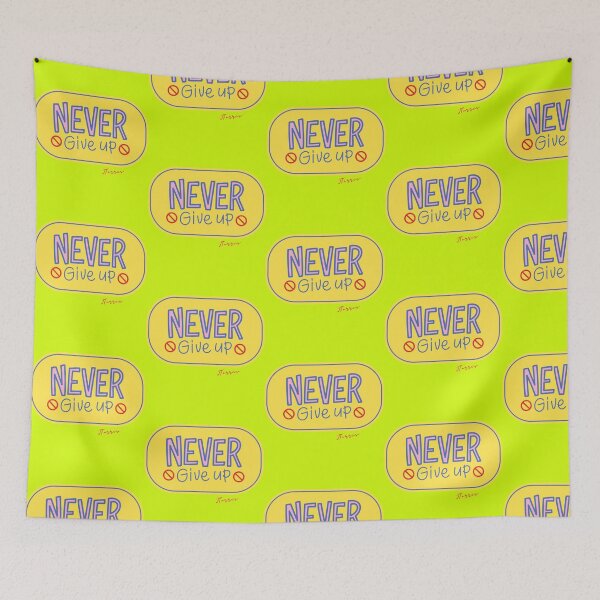 Item preview, Never Give Up designed and sold by LibrosBOOKtique.