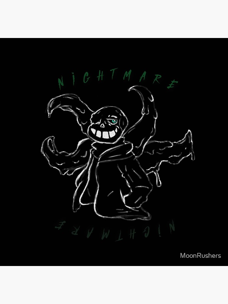 FNF UNDERTALE INDIE CROSS NIGHTMARE Sans remaster art Poster for Sale by  Ruvolchik