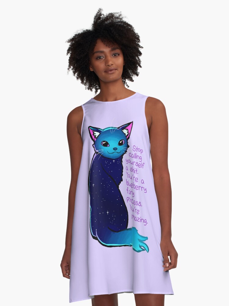 Galaxy shop cat dress