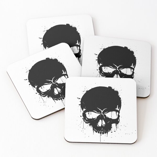 Item preview, Copy of Hand Drawn White Skull with Splash Effect designed and sold by WearWolfDesigns.