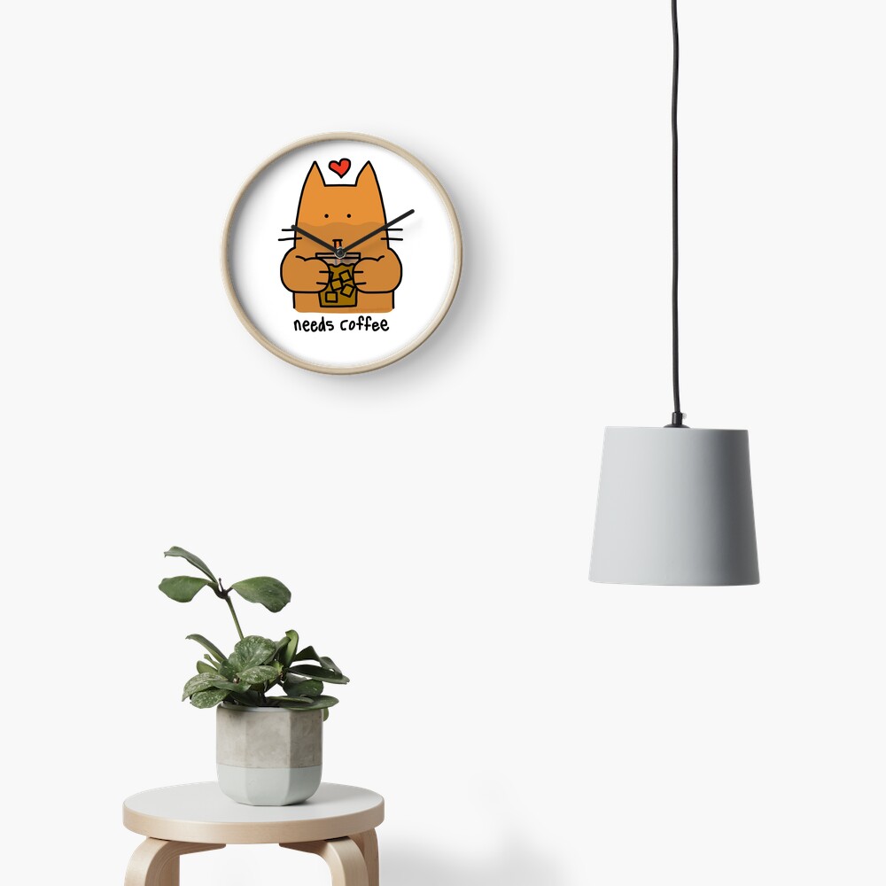 Item preview, Clock designed and sold by cartoongoddess.