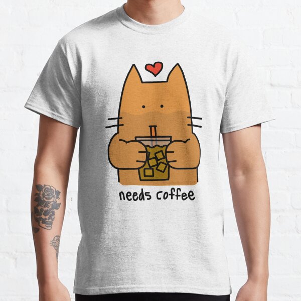 Iced Coffee Cat Classic T-Shirt