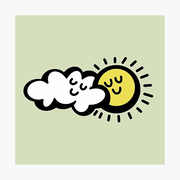 Item preview, Happy Cloud And Sun designed and sold by VADIMproducts.