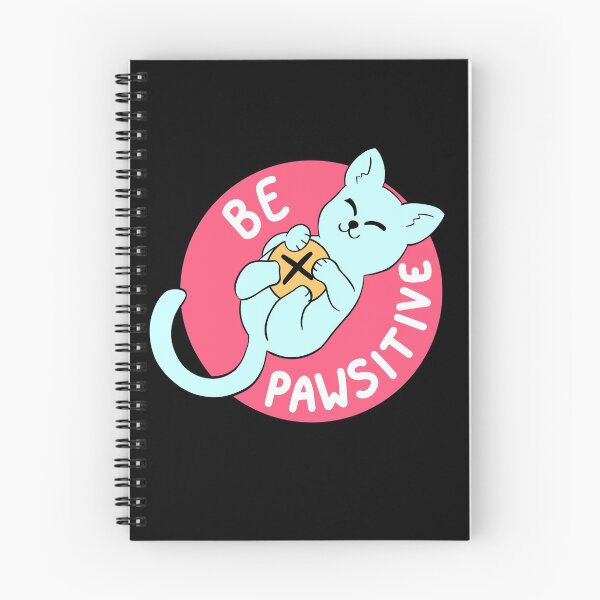 Item preview, Be Pawsitive - cation science pun designed and sold by scribbli.