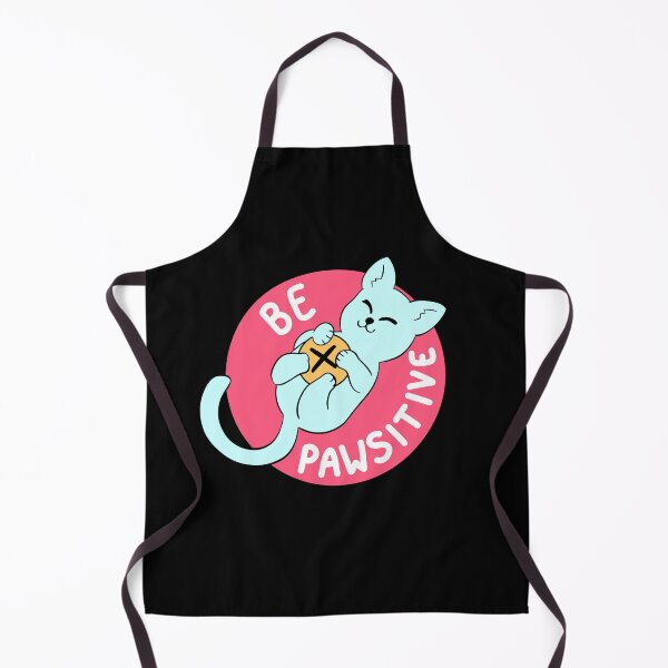 Item preview, Be Pawsitive - cation science pun designed and sold by scribbli.