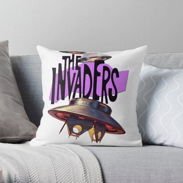 The Invaders - Alien Beings From A Dying Planet Throw Pillow