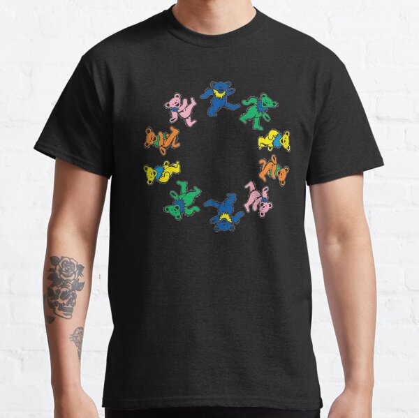 Colorful Dancing bears Grateful day Classic T-Shirt