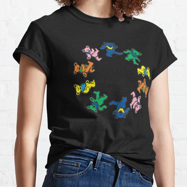 Colorful Dancing bears Grateful day Classic T-Shirt