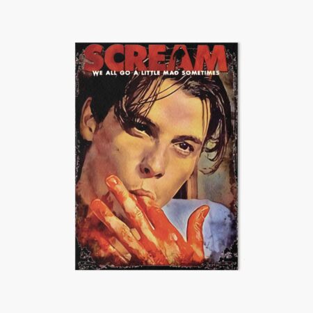 Scream Movie b-illy Loomis Skeet Ulrich Art Board Print