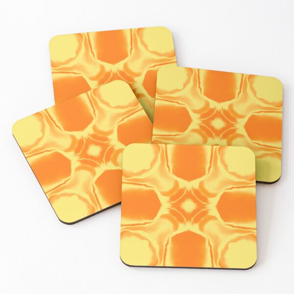 Item preview, Lemon and tangerine tie dye pattern  designed and sold by Diane Hunter Art.