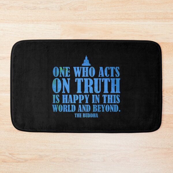 Item preview, Buddha Quotes: One Who Acts On Truth is Happy  designed and sold by JulianoZn97.