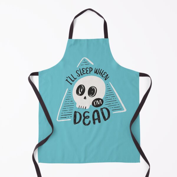 Item preview, I'll Sleep When I'm Dead teal skeleton skull triangle designed and sold by awkward-owl.