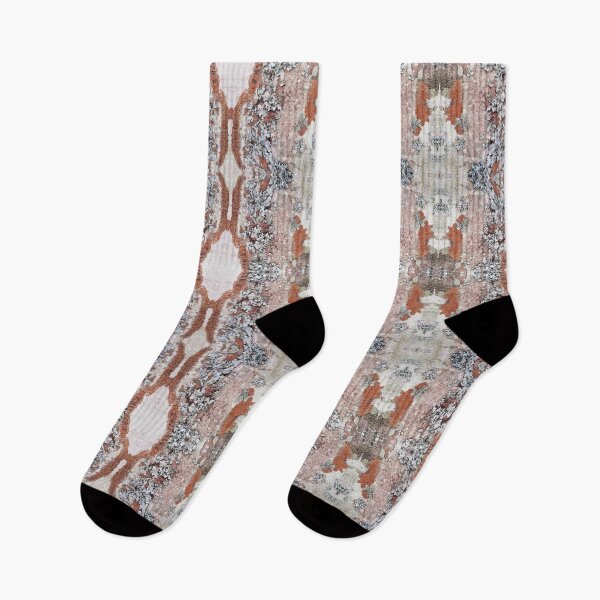 Item preview, Attach Let Live Tree Lichen Pattern Rust, Blues, Creams designed and sold by SpiritGifts.