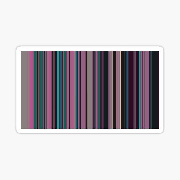 Multi Color Vertical Stripes 2 Sticker