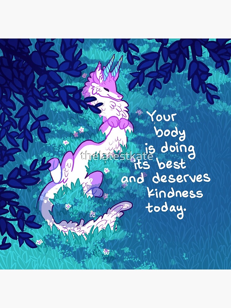 "Your Body is Doing its Best" Furry Forest Dragon by thelatestkate