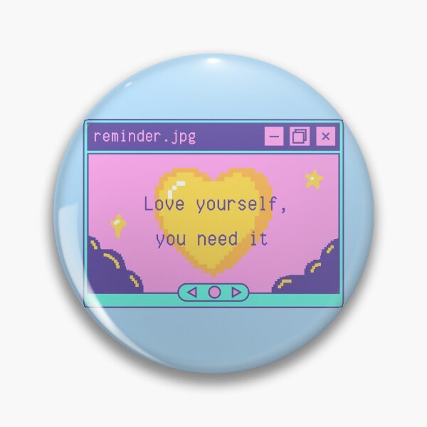 Item preview, ámate a ti mismo diseño de pixel art estético. designed and sold by Phiiilo.