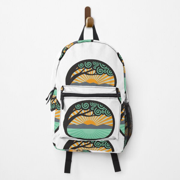 Item preview, Retro tree, sea and sunrise illustration designed and sold by Strale25kv.
