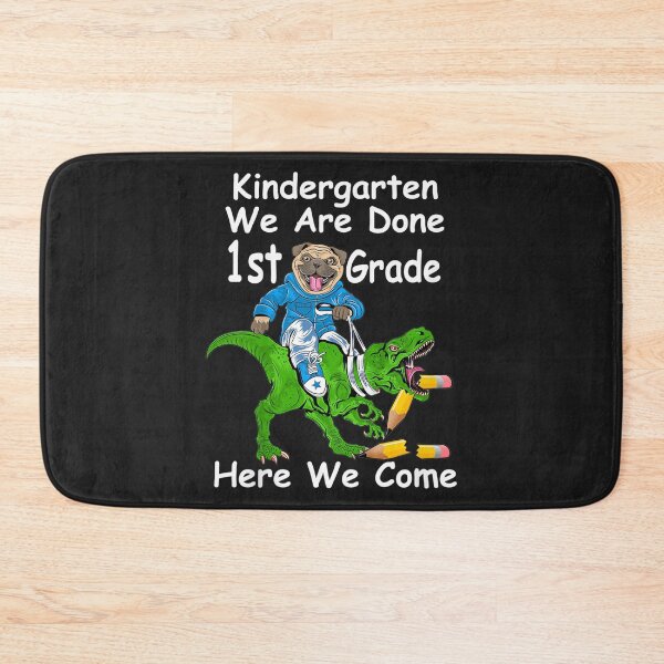 Item preview, Kids Kindergarten Graduation Pug Dinosaur Last Day Of School designed and sold by toricak06.