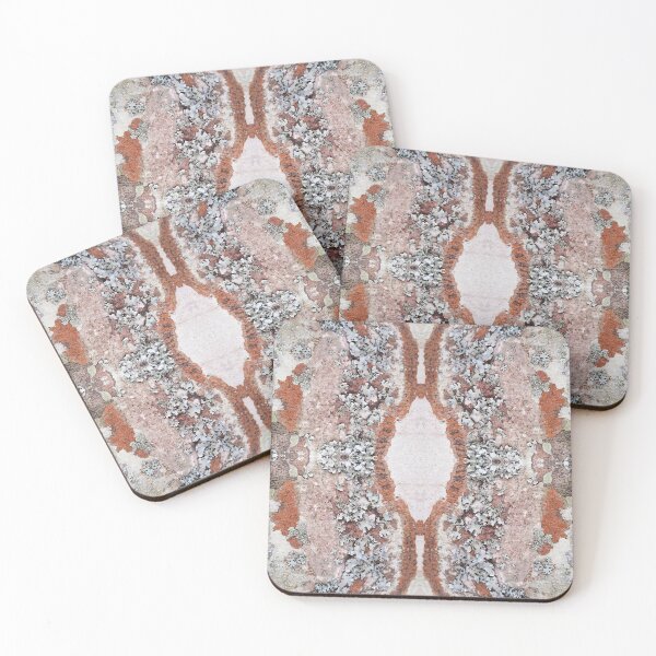 Item preview, Attach Let Live Tree Lichen Pattern Rust, Blues, Creams designed and sold by SpiritGifts.