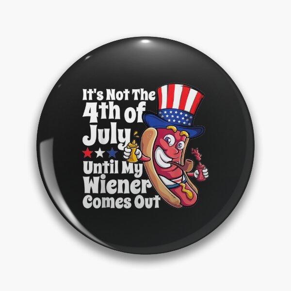 Item preview, Mens Funny 4th of July Hot Dog Wiener Comes Out Adult Humor Gift designed and sold by toricak06.