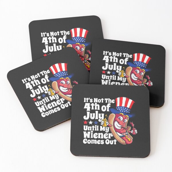 Item preview, Mens Funny 4th of July Hot Dog Wiener Comes Out Adult Humor Gift designed and sold by toricak06.