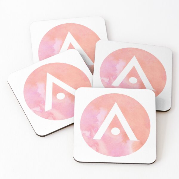 Item preview, Orange and Pink Watercolor Aveda Logo designed and sold by Dalaura.
