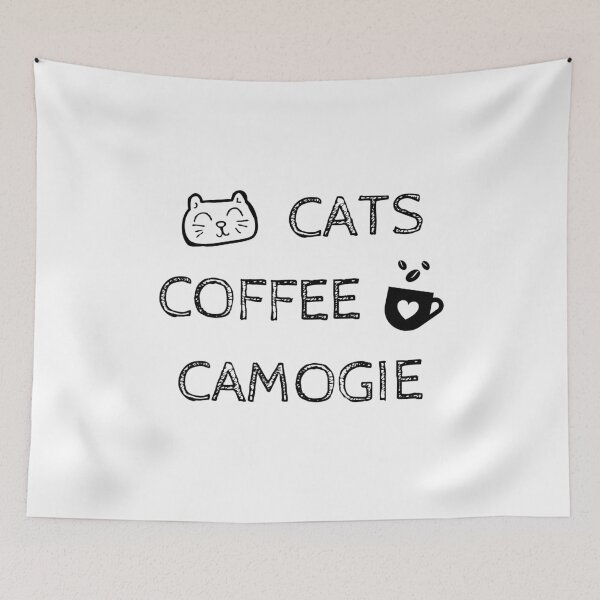 Item preview, Cats. Coffee. Camogie designed and sold by TheGreenGoat.