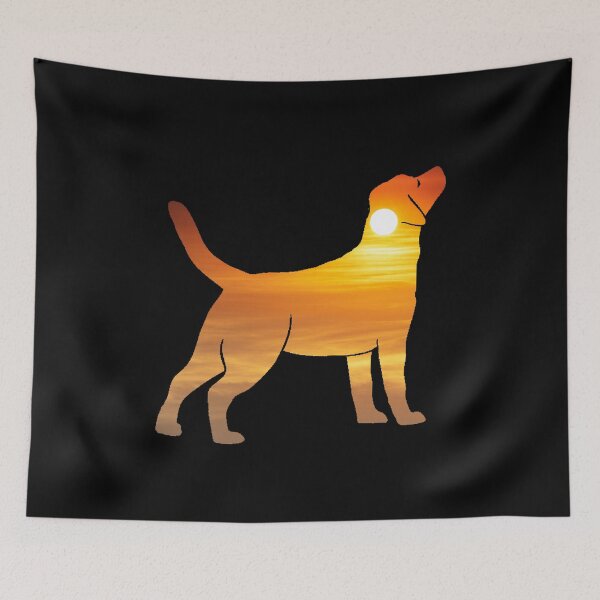 Item preview, Labrador Dog Silhouette Sunrise designed and sold by alaechamlal.