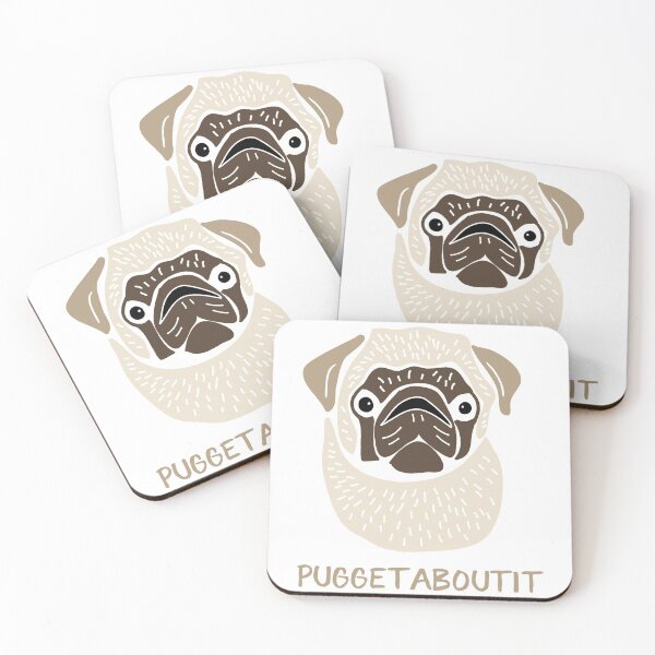 Item preview, Puggetaboutit Funny Pug Dog designed and sold by awkwarddesignco.