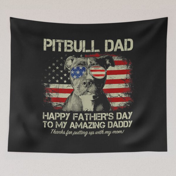 Item preview, Mens Happy Fathers Day To My Amazing Daddy Pitbull Dad designed and sold by toricak06.