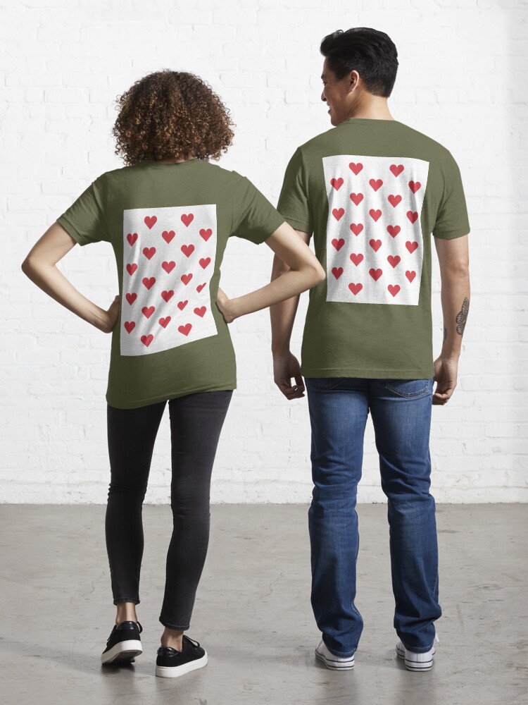 red valentine heart Essential T-Shirt by LV-creator