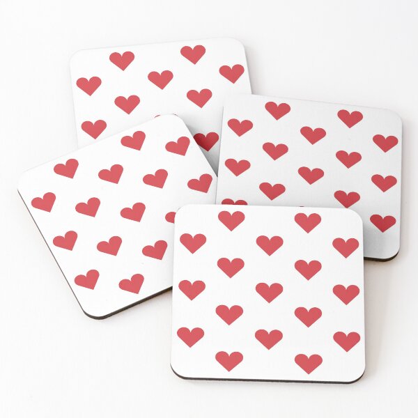 Item preview, Medium RED and WHITE LOVE HEARTS designed and sold by RachelMacht.
