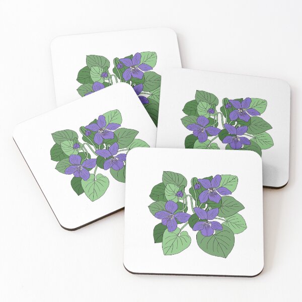 Item preview, Wood Violet Flower Set designed and sold by HanatistStudio.