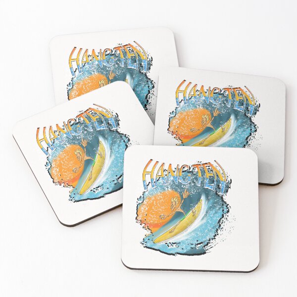 Item preview, Hang Ten Surfs Up! for light colored shirts designed and sold by Scottdowell.