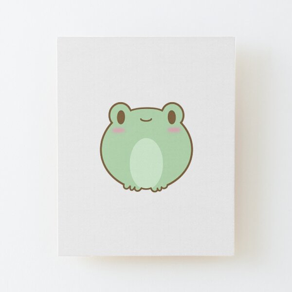 Cute Kawaii Frog Mounted Print for Sale by Lauresx