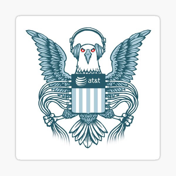 Artikel-Vorschau von NSA AT & T PARODIE, designt und verkauft von djandyw.
