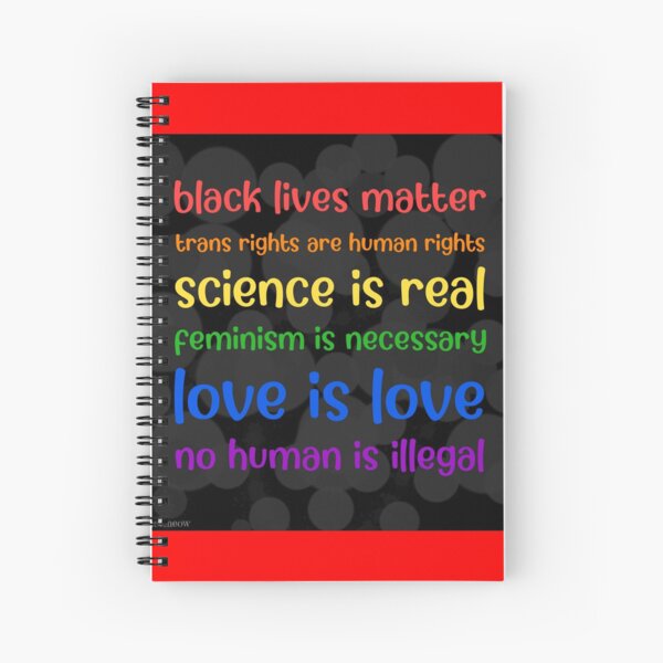 Human rights poster Spiral Notebook