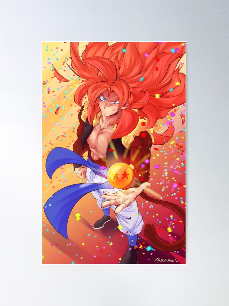 GOGETA SSJ 4 Poster for Sale by memeboyxaxa