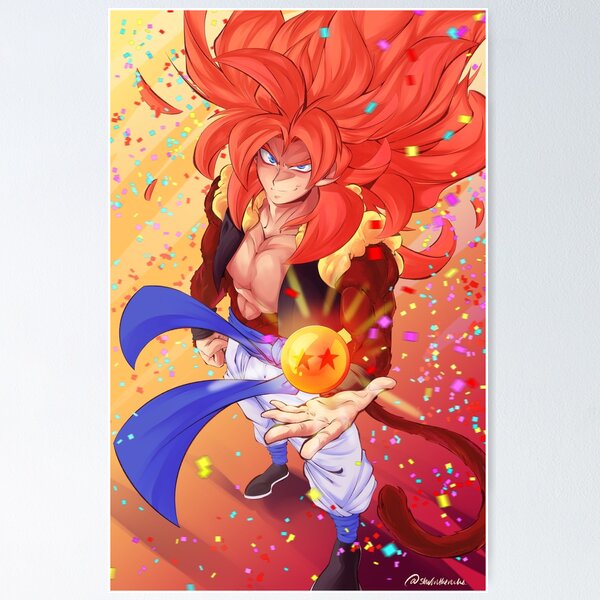 gogeta ssj4 Poster by Edgar Tordera