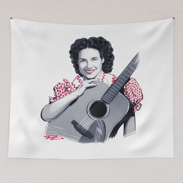 Artikelvorschau, Kitty Wells - Eine Illustration von Paul Cemmick entworfen und verkauft von TIGERDAVER.