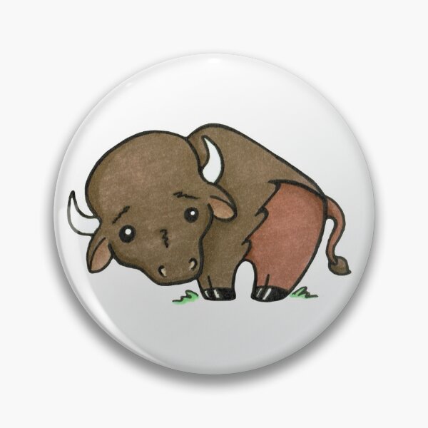 Item preview, Happy Lil' Buffalo designed and sold by DebDrawsStuff.